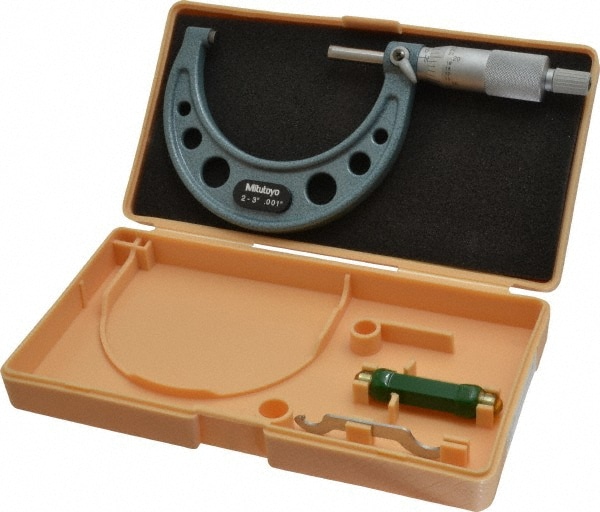 Mechanical Outside Micrometer: 3" Range, 0.001" Graduation