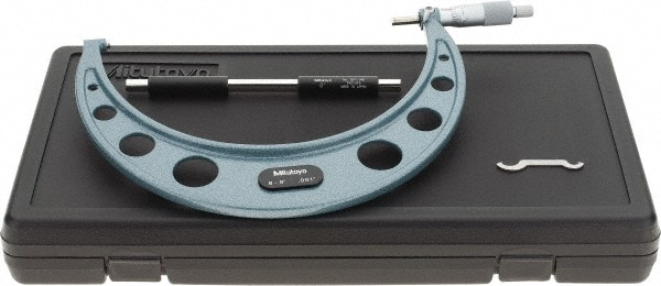 Mitutoyo 103-185 Mechanical Outside Micrometer: 9" Range, 0.001" Graduation 