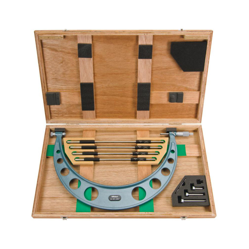 Mitutoyo - Mechanical Interchangeable Anvil Micrometer: 12 to 16