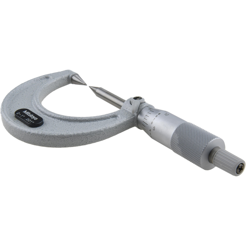 Mitutoyo - 1 Inch, 38mm Throat Depth, Ratchet Stop, Mechanical