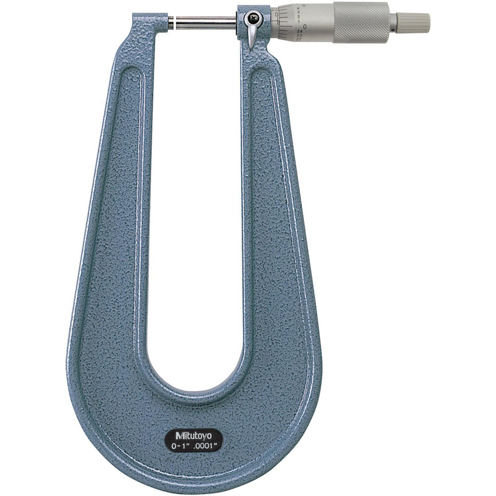 Mechanical Outside Micrometer: 1" Range, 0.0001" Graduation