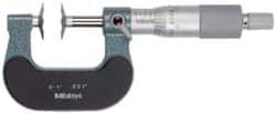 Mitutoyo 123-128 3 to 4 Inch, 0.001 Inch Graduation, Ratchet Stop Thimble, Mechanical Disc Micrometer 