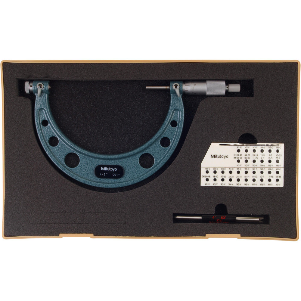 4 to 5" Range, Mechanical Screw Thread Micrometer