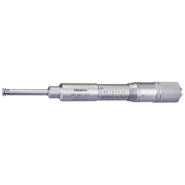 Mitutoyo 146-134 2.05 to 3.05" Inside, 2 to 3" Outside, Mechanical Groove Micrometer 
