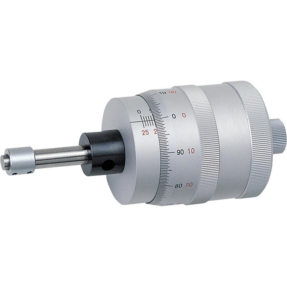 25mm, 1.9291 Inch Zero-Adjustable Thimble, 0.315 Inch Diameter x 38.7mm Long Spindle, Mechanical Micrometer Head