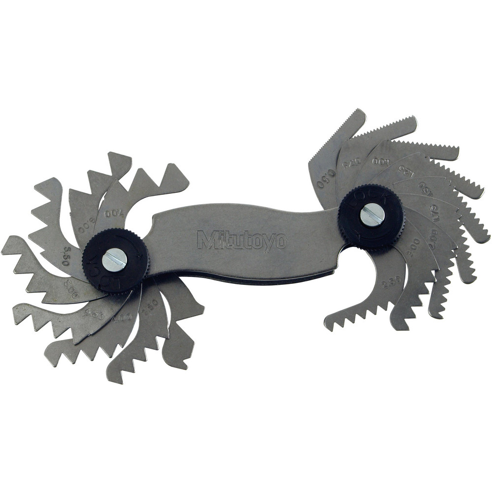 18 Leaf, 0.4 to 7mm Pitch Range, Screw Pitch Gage - 60&deg; Thread Angle