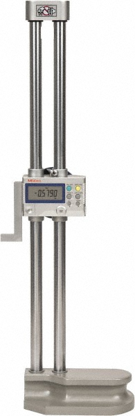 Electronic Height Gage: 18" Max, 0.005 & 0.0100 micron Resolution, 0.002000" Accuracy
