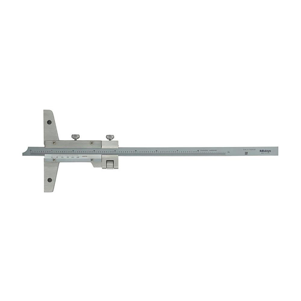0 to 8 Inch Measurement Range, 310mm Rule Length, 4 Inch Base Length, Vernier Depth Gage