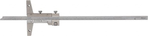 0 to 12 Inch Measurement Range, 410mm Rule Length, 4 Inch Base Length, Vernier Depth Gage