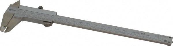 Vernier Caliper: 0 to 150 mm, 0.05 mm Accuracy, 0.05 mm Graduation, Stainless Steel