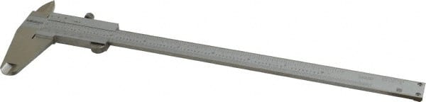 Vernier Caliper: 0 to 8", 0.0015" Accuracy, Stainless Steel