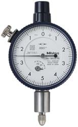 Mitutoyo 1803A-10 Dial Drop Indicator: 0 to 0.025" Range, 0-5-0 Dial Reading, 0.0001" Graduation, 1-5/8" Dial Dia Image