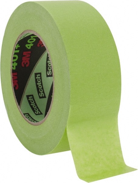 3M - Masking Tape: 3 Wide, 60 yd Long, 6.7 mil Thick, Green