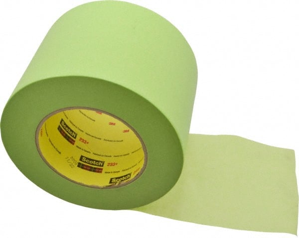 3M 4 inch x 60 Yard, Green Paper Masking Tape Series 401+/233+, 6