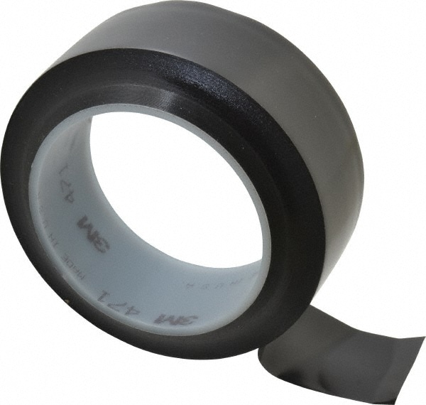 Floor & Aisle Marking Tape: 1-1/2" Wide, 108' Long, 5.2 mil Thick, Vinyl