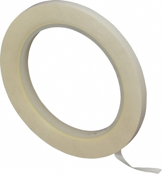 Floor & Aisle Marking Tape: 1/4" Wide, 108' Long, 5.2 mil Thick, Vinyl