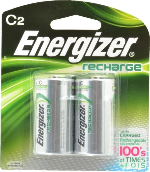 Energizer. NH35BP-2 2 Qty 1 Pack Size C, NiMH, 2 Pack, Standard Battery 
