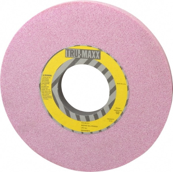 Tru-Maxx 66253269672 Surface Grinding Wheel: 10" Dia, 3/4" Thick, 3" Hole, 60 Grit, J Hardness 