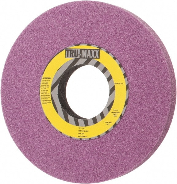 Tru-Maxx 66253269674 Surface Grinding Wheel: 10" Dia, 1" Thick, 3" Hole, 46 Grit, H Hardness 