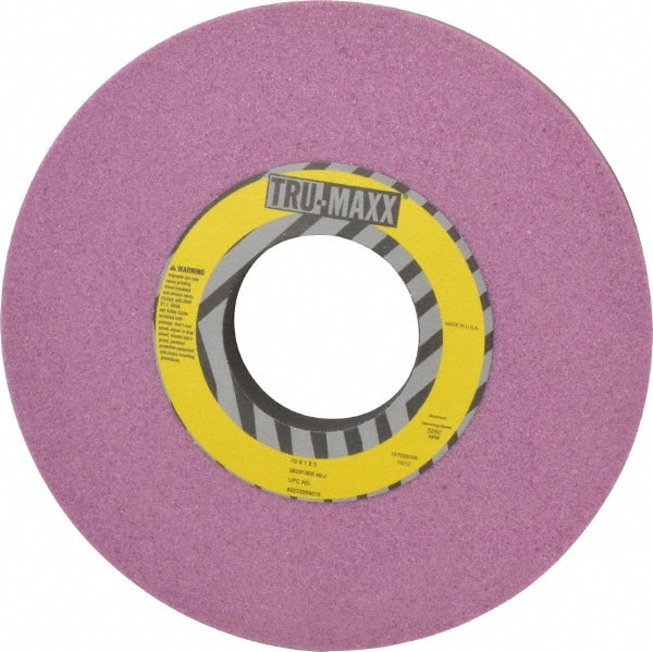 Tru-Maxx 66253269676 Surface Grinding Wheel: 10" Dia, 1" Thick, 3" Hole, 46 Grit, J Hardness 