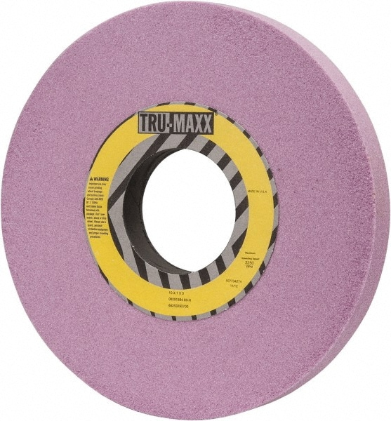 Tru-Maxx 66253292700 Surface Grinding Wheel: 10" Dia, 1" Thick, 3" Hole, 60 Grit, H Hardness Image