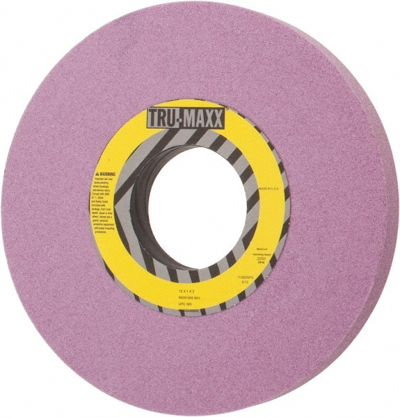 Tru-Maxx 66253255632 Surface Grinding Wheel: 10" Dia, 1" Thick, 3" Hole, 60 Grit, I Hardness 