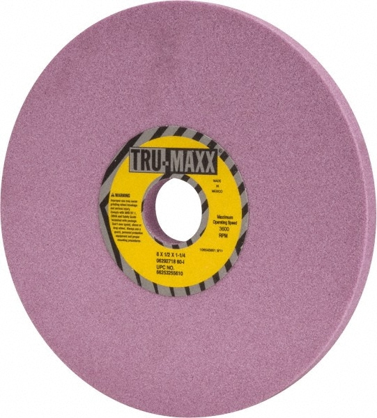 Tru-Maxx 66253255610 Surface Grinding Wheel: 8" Dia, 1/2" Thick, 1-1/4" Hole, 60 Grit, I Hardness Image