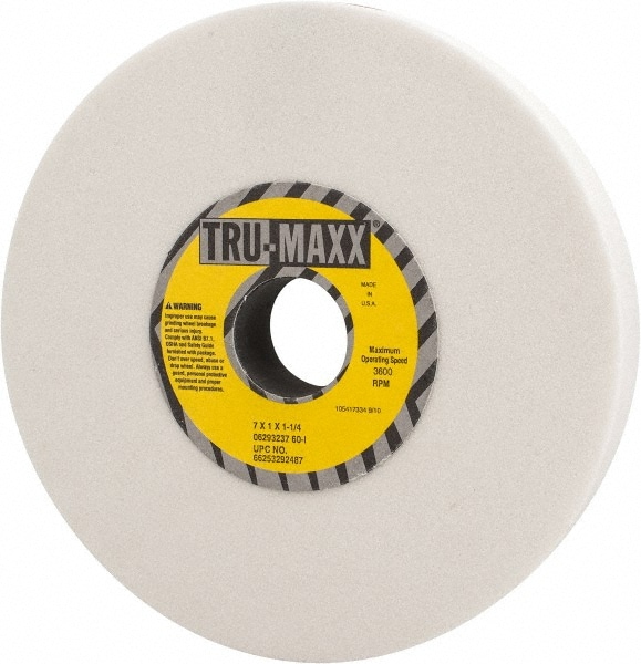 Tru-Maxx 66253292487 Surface Grinding Wheel: 7" Dia, 1" Thick, 1-1/4" Hole, 60 Grit, I Hardness Image