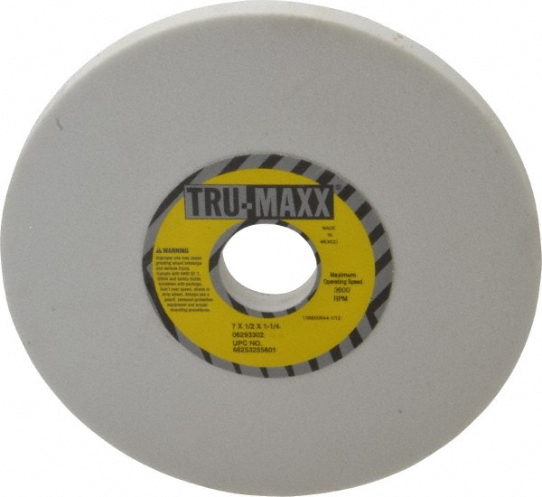 Tru-Maxx 66253255601 Surface Grinding Wheel: 7" Dia, 1/2" Thick, 1-1/4" Hole, 80 Grit, I Hardness Image