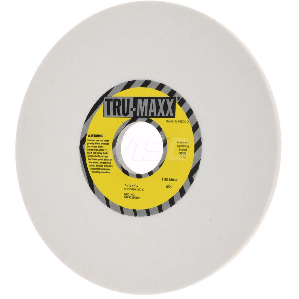 Tru-Maxx 66253255487 Surface Grinding Wheel: 7" Dia, 1/4" Thick, 1-1/4" Hole, 150 Grit, K Hardness Image