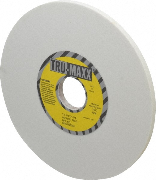 Tru-Maxx 66253269555 Surface Grinding Wheel: 7" Dia, 1/4" Thick, 1-1/4" Hole, 150 Grit, L Hardness Image