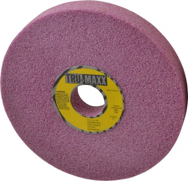 Tru-Maxx 66253255579 Surface Grinding Wheel: 7" Dia, 1" Thick, 1-1/4" Hole, 46 Grit, H Hardness Image