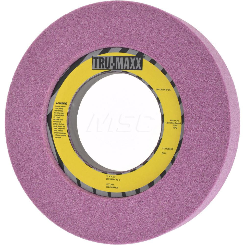 Tru-Maxx 66243496838 Surface Grinding Wheel: 12" Dia, 2" Thick, 5" Hole, 46 Grit, J Hardness Image