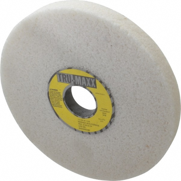 Tru-Maxx 66253292488 Surface Grinding Wheel: 7" Dia, 3/4" Thick, 1-1/4" Hole, 46 Grit, G Hardness Image