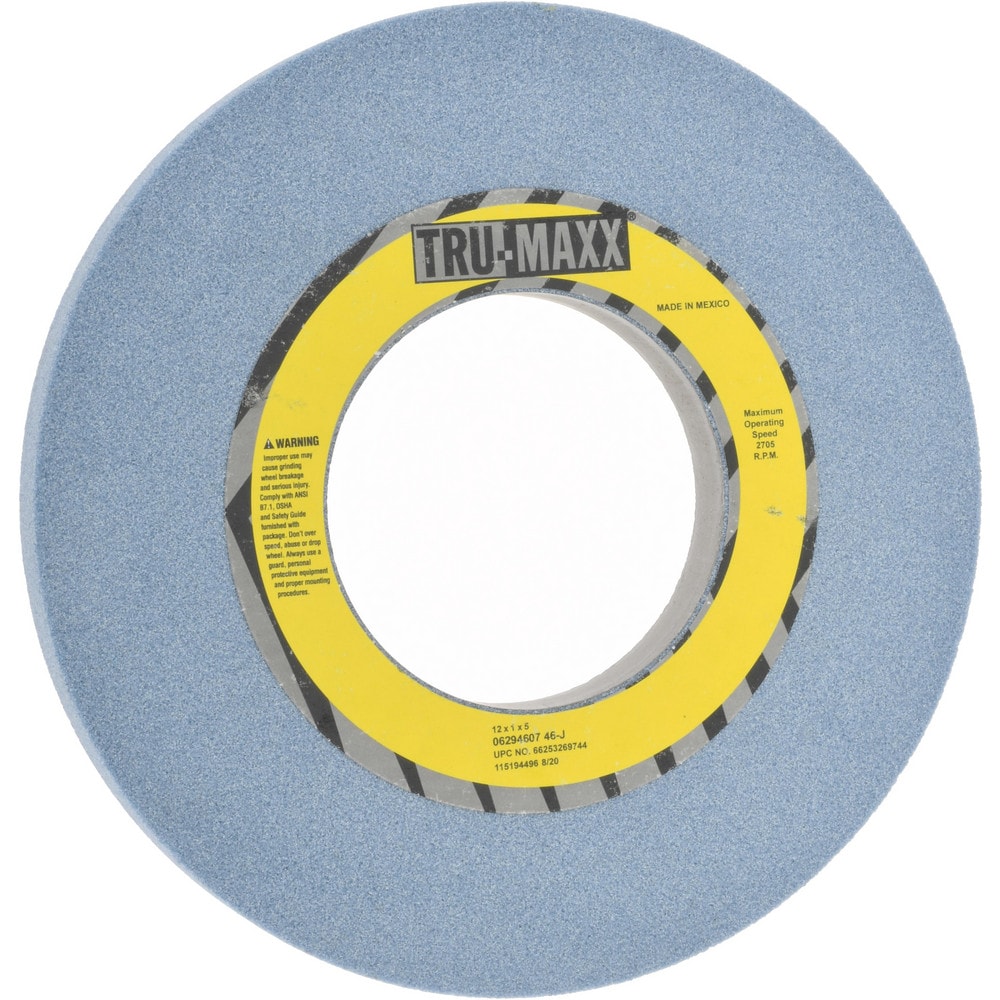 Tru-Maxx 66253269744 Surface Grinding Wheel: 12" Dia, 1" Thick, 5" Hole, 46 Grit, J Hardness Image