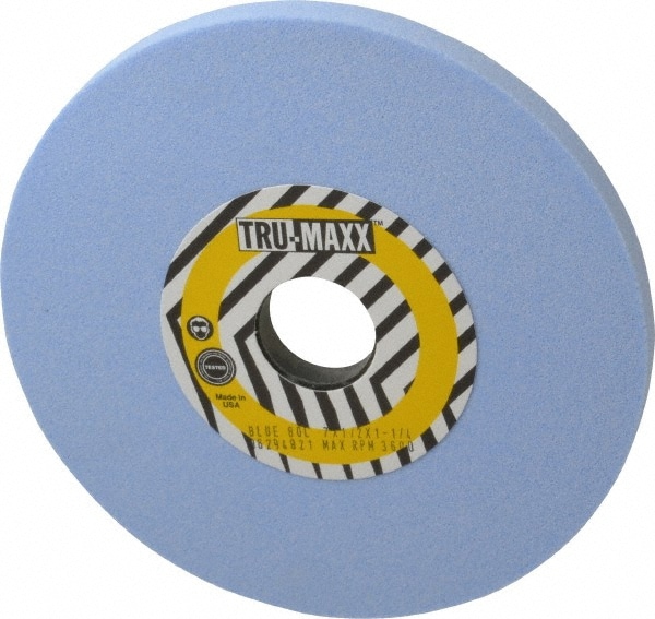 Tru-Maxx T1-7WB31216-T Surface Grinding Wheel: 7" Dia, 1/2" Thick, 1-1/4" Hole, 80 Grit, L Hardness Image