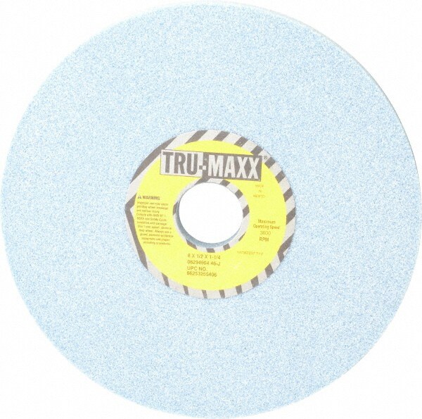 Tru-Maxx T1-8WB31411-T 8" Diam x 1-1/4" Hole x 1/2" Thick, J Hardness, 46 Grit Surface Grinding Wheel Image