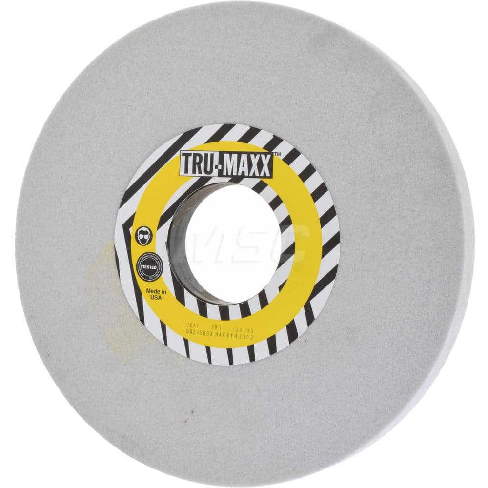 Tru-Maxx 66253269532 Surface Grinding Wheel: 12" Dia, 1" Thick, 3" Hole, 60 Grit, J Hardness 
