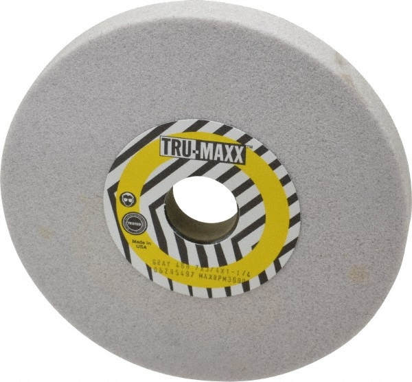 Tru-Maxx 66253292447 Surface Grinding Wheel: 7" Dia, 3/4" Thick, 1-1/4" Hole, 46 Grit, H Hardness Image