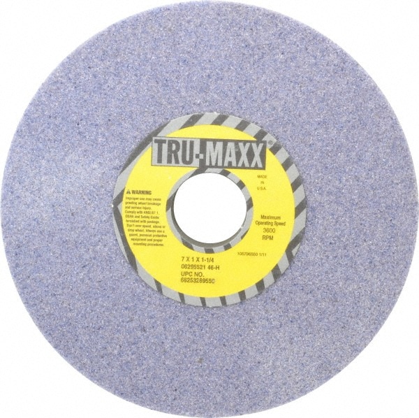 Tru-Maxx 66253269559 Surface Grinding Wheel: 7" Dia, 1" Thick, 1-1/4" Hole, 46 Grit, H Hardness Image