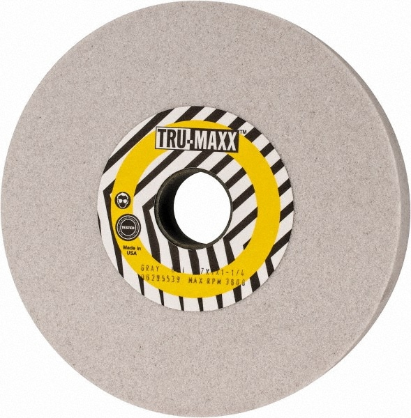 Tru-Maxx 66243496728 Surface Grinding Wheel: 7" Dia, 1" Thick, 1-1/4" Hole, 60 Grit, I Hardness Image