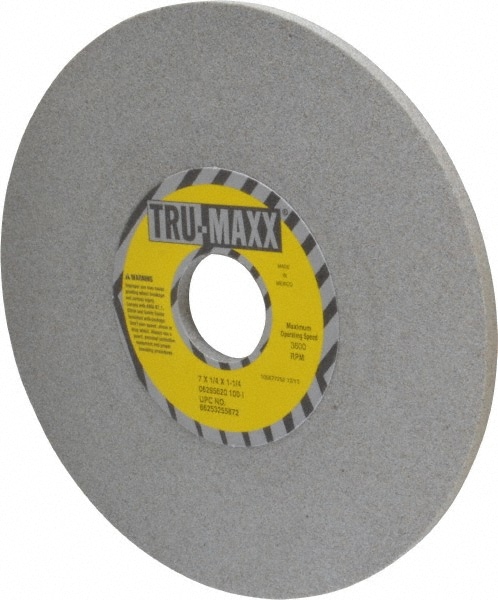 Tru-Maxx 66253255872 Surface Grinding Wheel: 7" Dia, 1/4" Thick, 1-1/4" Hole, 100 Grit, I Hardness Image