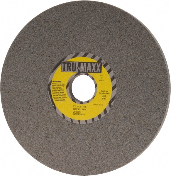 Tru-Maxx 66253255832 Surface Grinding Wheel: 8" Dia, 1/2" Thick, 1-1/4" Hole, 80 Grit, H Hardness Image