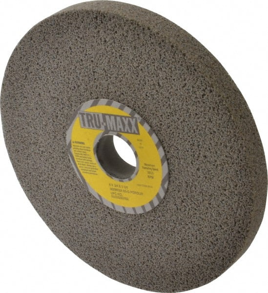 Tru-Maxx 66253292452 Surface Grinding Wheel: 8" Dia, 3/4" Thick, 1-1/4" Hole, 60 Grit, G Hardness 