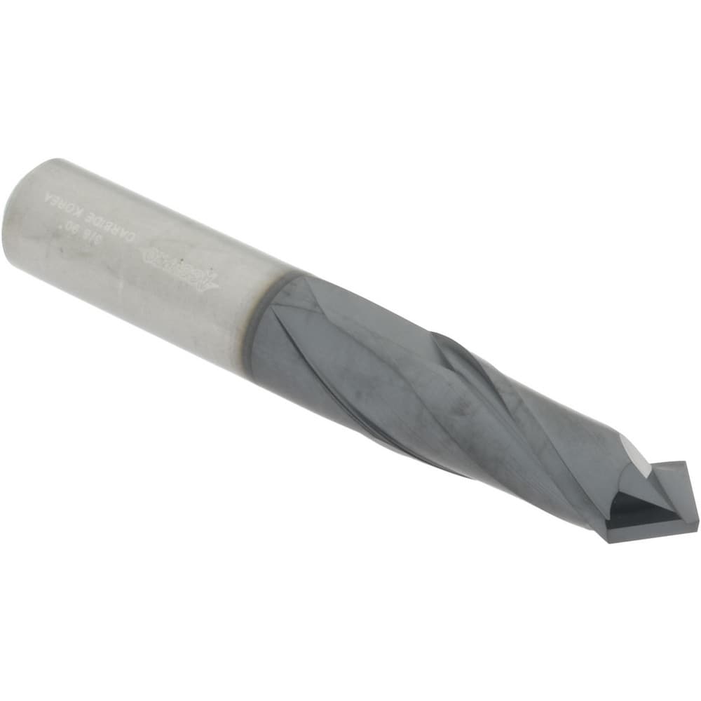 Accupro SAMG1212DPPLALT Drill Mill: 3/8" Dia, 1" LOC, 2 Flutes, 90 ° Point, Solid Carbide 