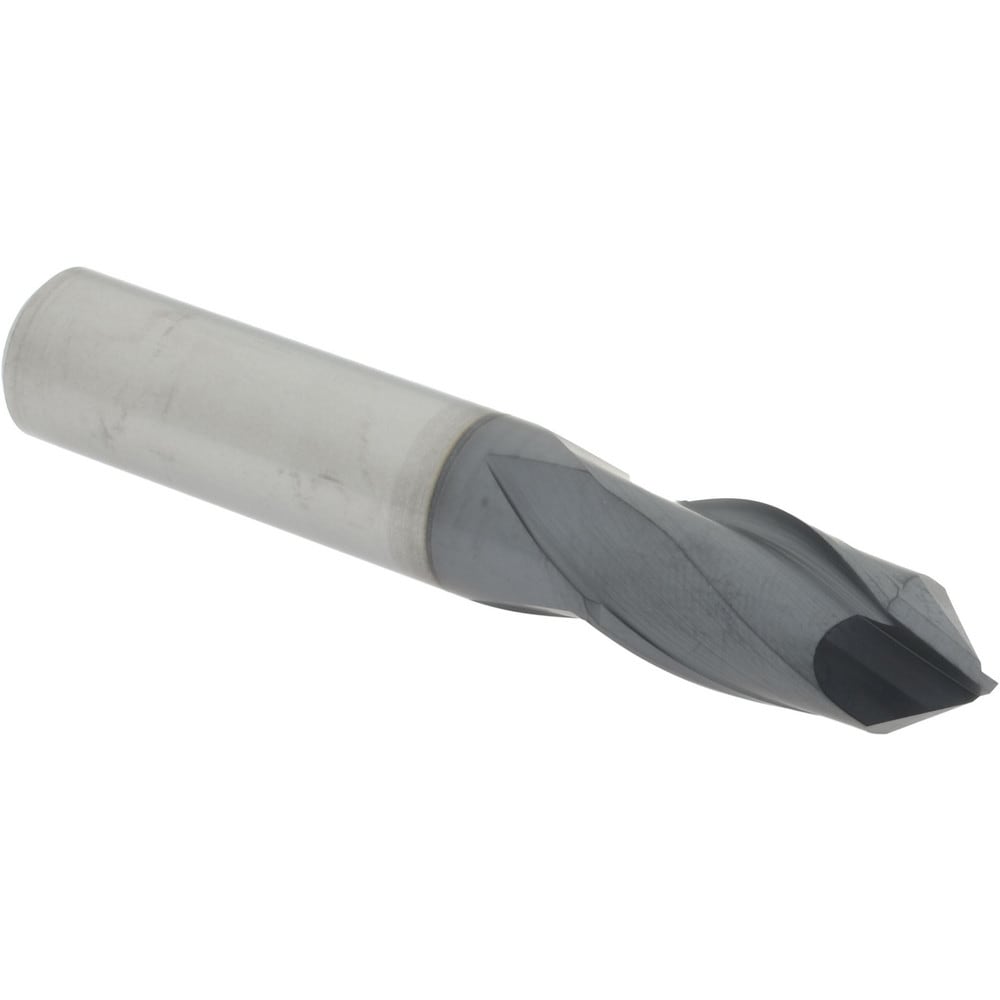 Accupro SAMG1616DPPLALT Drill Mill: 1/2" Dia, 1" LOC, 2 Flutes, 90 ° Point, Solid Carbide 