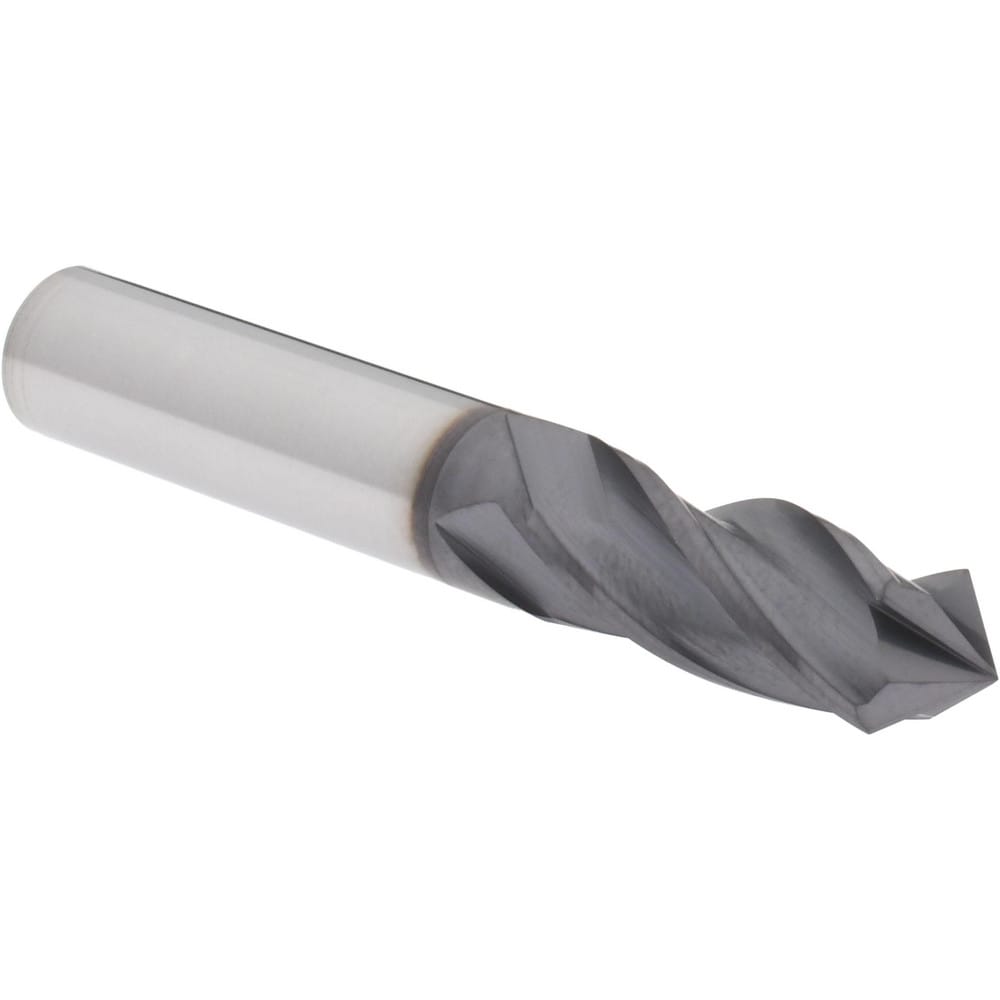 Accupro SCCMG1212DPPLAL Drill Mill: 3/8" Dia, 1" LOC, 4 Flutes, 90 ° Point, Solid Carbide 