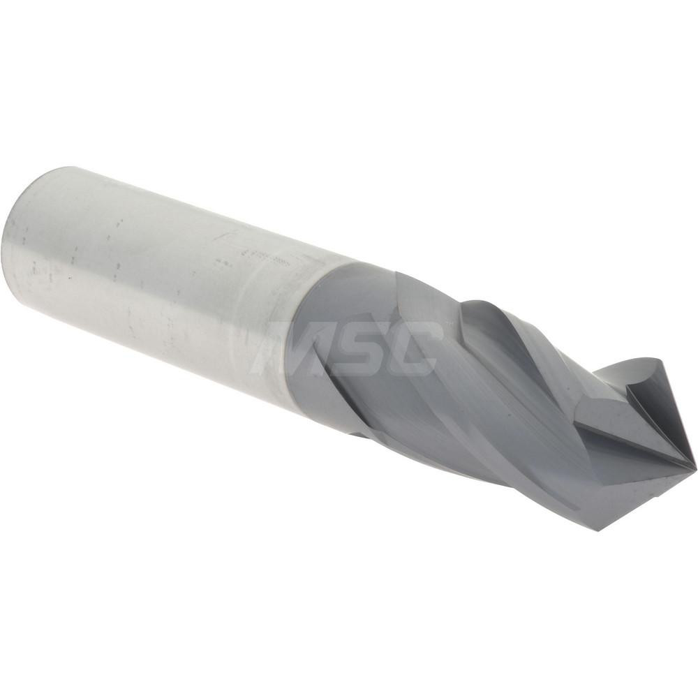 Accupro Drill Mill 5/8" Dia, 11/4" LOC, 4 Flutes, 90 ° Point, Solid