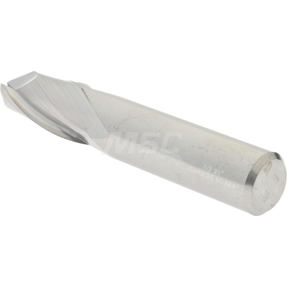 Accupro Drill Mill 1/2" Dia, 1" LOC, 2 Flutes, 90 ° Point, Solid