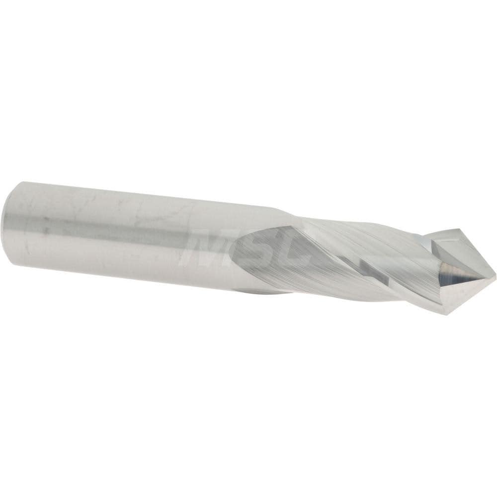 Accupro SAMG-2020-DP-PL Drill Mill: 5/8" Dia, 1-1/4" LOC, 2 Flutes, 90 ° Point, Solid Carbide 